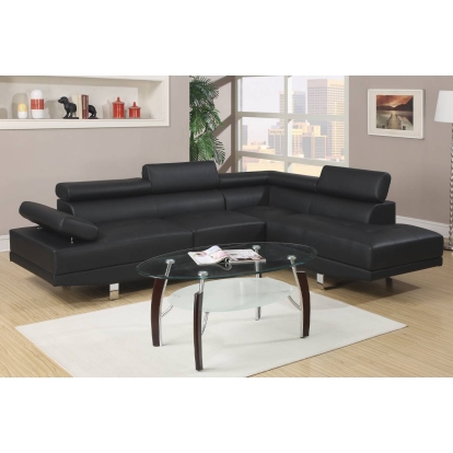 Poundex 2-Piece Sectional Sofa Set Model F7310