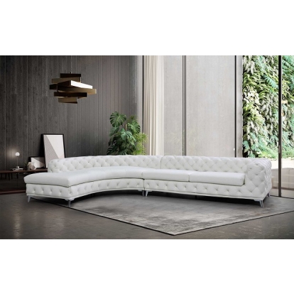 VIG Furniture White Sectional Sofa SKU VGEV-2179-WHT-LAF-SECT - Product ID 79637