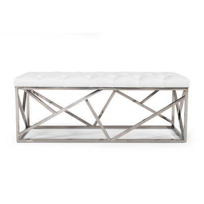VIG Furniture White Bench SKU VGRH-RHS-OT-201-WHT - Product ID 75257