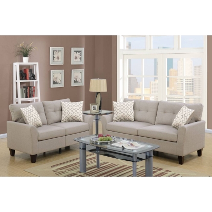 Poundex 2-Piece Sofa Set Model F6534