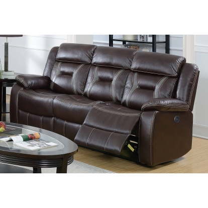 Poundex Power Reclining Sofa Model F86296