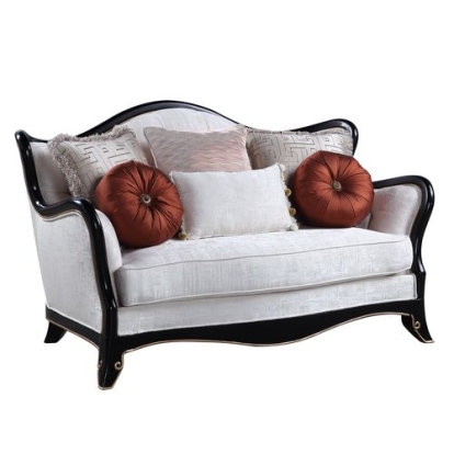 ACME Nurmive Loveseat With 6 Pillows Model LV00252