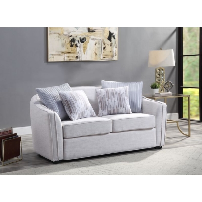 ACME Mahler II Loveseat With 4 Pillows Model LV00486