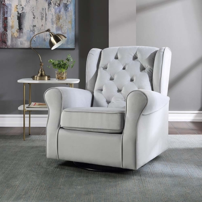 ACME Zeger Swivel Chair With Glider Model LV00924
