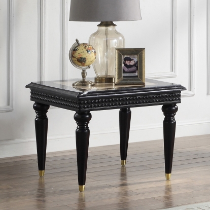 ACME Tayden End Table With Marble Top Model LV01159
