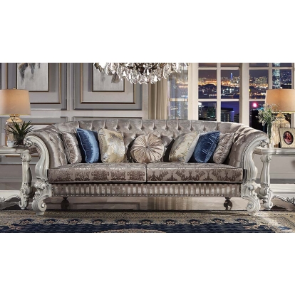 ACME Versailles Sofa With 7 Pillows Model LV01394