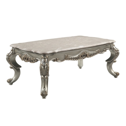 ACME Miliani Coffee Table With Marble Top Model LV01783