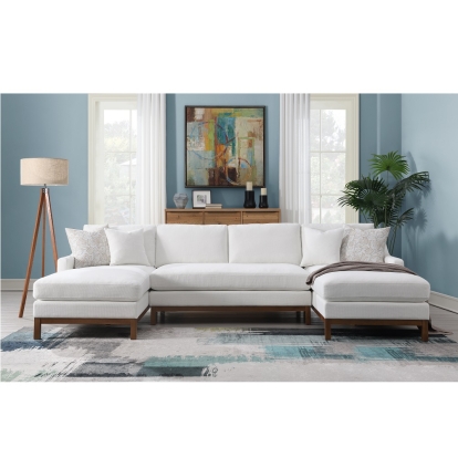 ACME Valiant Sectional Sofa With 4 Pillows Model LV01881