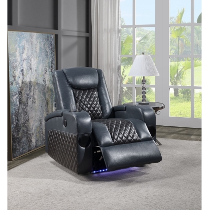 ACME Alair Power Motion Recliner With Bluetooth, Wireless Charger & Cupholder Model LV02459