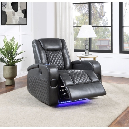 ACME Alair Power Motion Recliner With Bluetooth, Wireless Charger & Cupholder Model LV02460