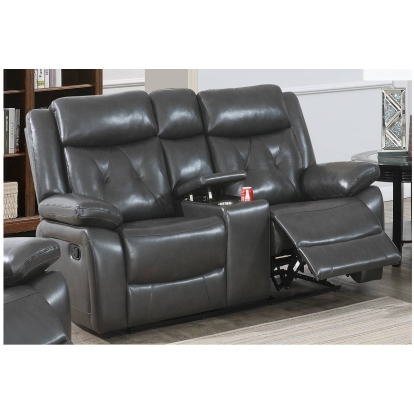 Poundex Manual Reclining Loveseat Model F8758