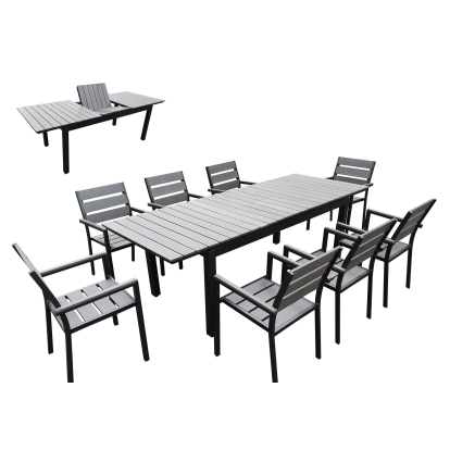 VIG Furniture Grey Outdoor Table SKU VGICS1804-GRY-SET - Product ID 77991