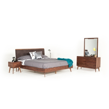 VIG Furniture Brown Bedroom Set SKU VGMABR-39-SET - Product ID 73672|73673