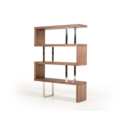 VIG Furniture Walnut Shelf Unit SKU VGBBMD105-WAL - Product ID 16694