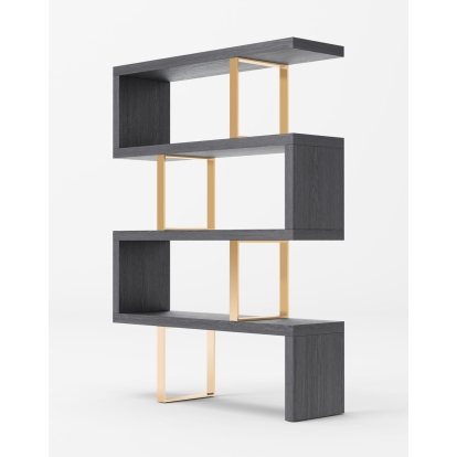 VIG Furniture Grey Shelf Unit SKU VGBBMT1303-GLD-BOOK - Product ID 79026