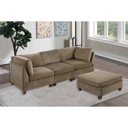 Poundex Corner Sofa Model F6832A