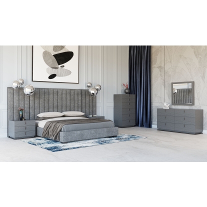 VIG Furniture Grey Bedroom Set SKU VGVC2003-SET - Product ID 78267|78268|78269