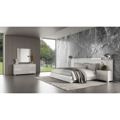 Modrest Monza Italian Modern White Bedroom Set