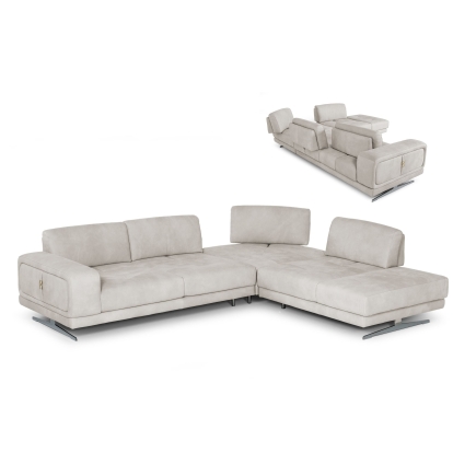 VIG Furniture Grey Sectional Sofa SKU VGCCMOOD-SPAZIO-LT-GRY-RAF - Product ID 78660|80890