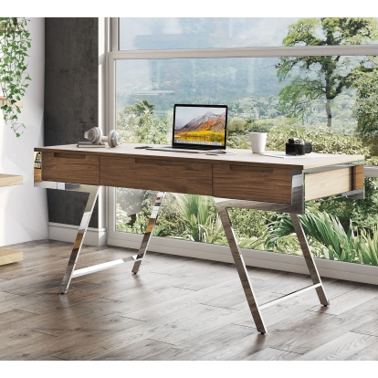 VIG Furniture Walnut Office Desk SKU VGBBMQ1305-WAL-DESK - Product ID 77865