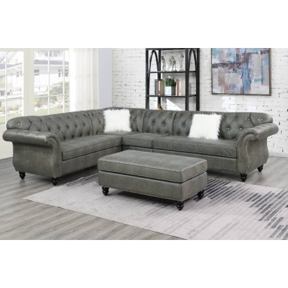 Poundex 4-Piece Sectional Set Model F6438