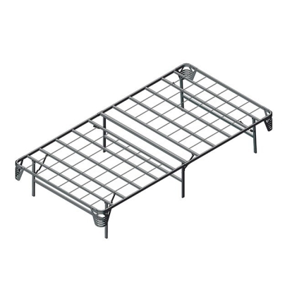 Furniture of America Framos Frame Steel Silver Base Foundation Model MT-FND-EK-BED