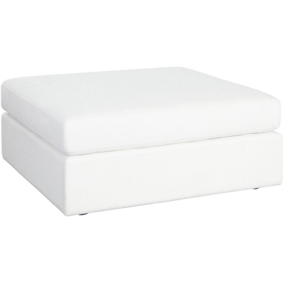 Diamond Sofa MUSEOTWH Muse Ottoman Mist White Performance Fabric