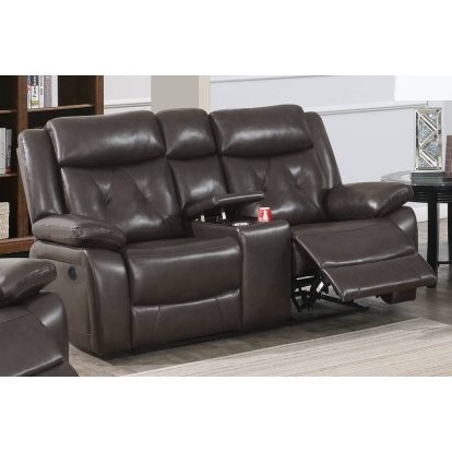 Poundex Power Reclining Loveseat Model F86385
