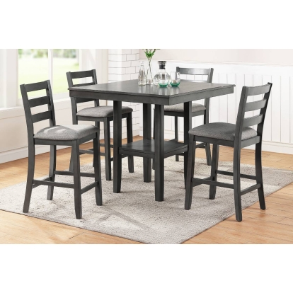 Poundex 5-Pcs Counter Height Dining Set Model F2552