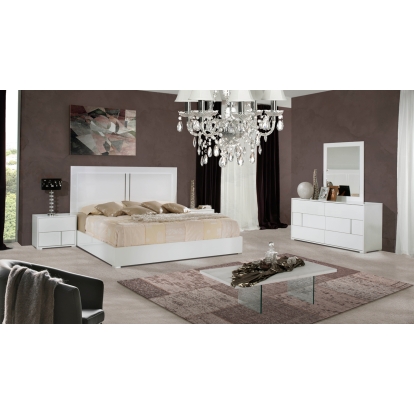 Queen Modrest Nicla Italian Modern White Bedroom Set Bedroom Set White furniture-00173083 Vig Furniture VGACNICLA-SET-Q