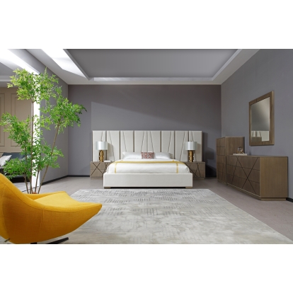 VIG Furniture Beige Bedroom Set SKU VGVC-BD1909-SET-BGE-eastern - Product ID 81282