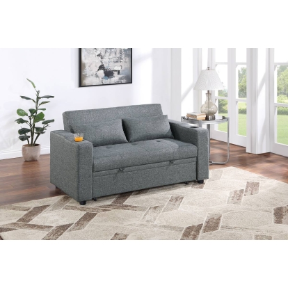 Poundex Convertible Sofa Model F8534
