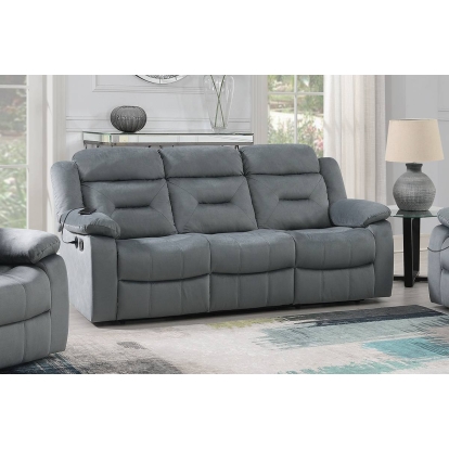 Poundex Manual Reclining Sofa Model F8796
