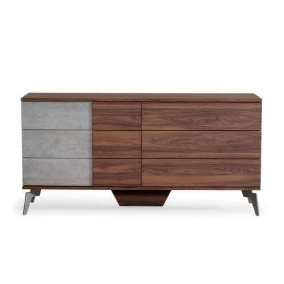 VIG Furniture Walnut Dresser SKU VGACPALERMO-WAL-DRS - Product ID 75553