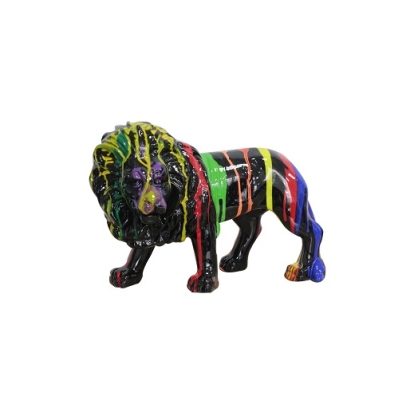 Modrest Lion Multi Colored Sculpture Sculpture Multi-Toned furniture-00179723 Vig Furniture VGTH-PC-0180
