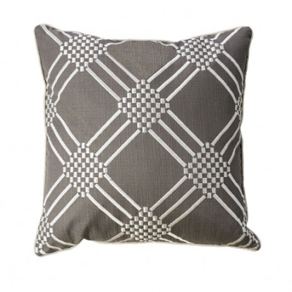 Furniture Of America Bess Contemporary Polyester Dark Gray Throw Pillow | PL8014-2PK