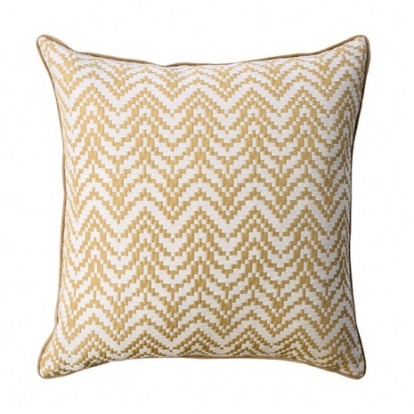 Furniture of America Jane Contemporary Polyester Jacquard Gold Throw Pillow Model PL8024-2PK