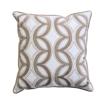 Furniture Of America Lati Contemporary Cotton Latte Throw Pillow | PL8030-2PK