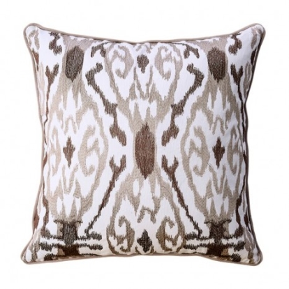 Furniture Of America Lucy Contemporary Cotton Latte Throw Pillow | PL8032-2PK