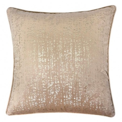 Furniture Of America Belle Contemporary Polyester Velvet Beige Accent Pillow | PL8065-2PK