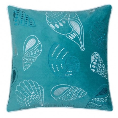 Furniture Of America Sally Novelty Polyester Velvet Teal Accent Pillow | PL8074-2PK