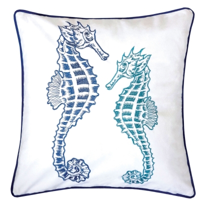 Lorrie White/Blue 20" X 20" Pillow Model PL8077-2PK by Furniture of America