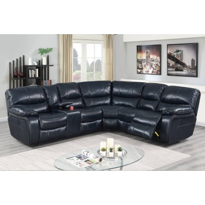 Poundex Power Reclining Sectional Model F86614
