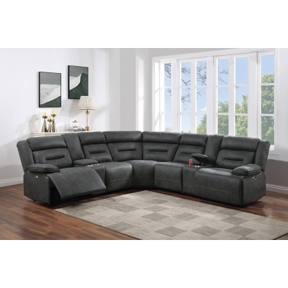 Poundex Power Reclining Sectional Model F86631