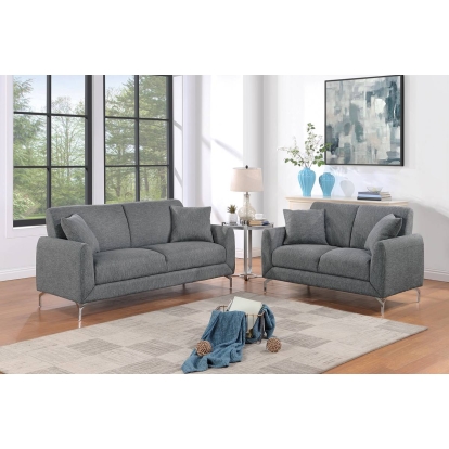 Poundex 2-Piece Sofa Set Model F8437