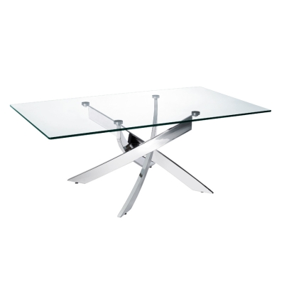 VIG Furniture Clear Glass Coffee Table SKU VGEWF1143-2BA - Product ID 71702