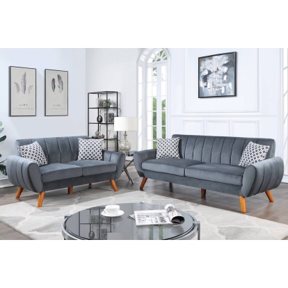 Poundex 2-Piece Sofa Set Model F8873