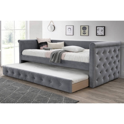 Poundex Day Bed With Slats + Trundle Model F9461