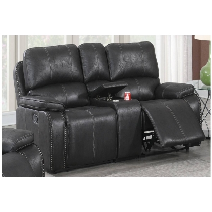 Poundex Manual Reclining Loveseat Model F8728