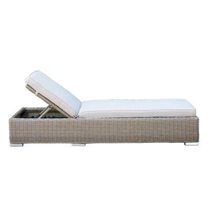 VIG Furniture Beige Outdoor Sunlounger SKU VGATRABD-107 - Product ID 72273